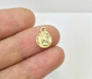 30Pcs/Bag Dangling Head Coin Zinc Alloy Charms Pendant 2 Colors