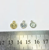 30Pcs/Bag Dangling Head Coin Zinc Alloy Charms Pendant 2 Colors