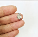 30Pcs/Bag Dangling Head Coin Zinc Alloy Charms Pendant 2 Colors