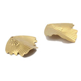 10pcs Raw Brass Ginkgo Biloba Leaf Charms for DIY Jewelry Making