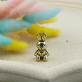 3D Bear Rabbit Stud Earrings For Women Vintage Charm Animal Jewelry