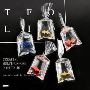 Fish Bag Resin Charms for Earring Keychain Making