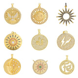 DIY Pave Cz Decorative Big Size Moon Star Charms For Women Men