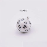 10Pcs Colorful Transparent Dice Pendant for DIY Jewelry Making