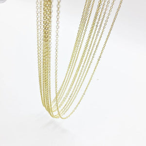 10pcs Tiny Chain with Ext Chain Jewelry DIY Charms Pendant Necklace,Eearrings