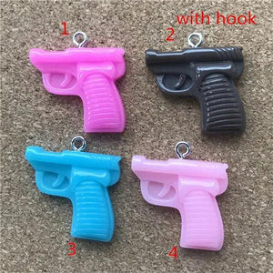20Pcs/Lot Resin Gun Pistol Flatback for Jewelry DIY