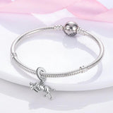 Spain Bullfight Bull Dangle Charm for Bracelet Necklace Silver Jewelry