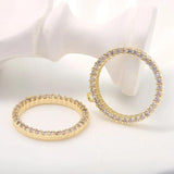 18MM Zircon Round Pendant 14K Plated Copper Jewelry Making Supplies