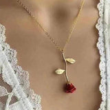 5Pcs Enamel Rose Flower Charms for DIY Jewelry Making