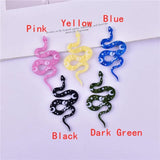 10pcs Butterfly Moon Snake Acrylic Charms for DIY Earring Jewelry