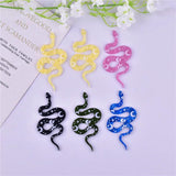 10pcs Butterfly Moon Snake Acrylic Charms for DIY Earring Jewelry
