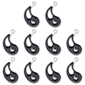 Tai Chi Style Pendants Set for DIY Jewelry Making - 20 Pieces