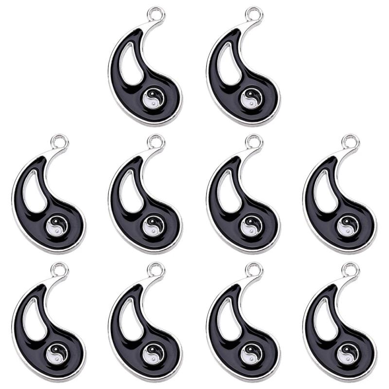 Tai Chi Style Pendants Set for DIY Jewelry Making - 20 Pieces