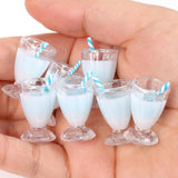 10pcs Resin Drink Charms Pendant Jewelry Making Large Cup Necklace Earring