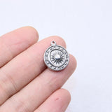 5pcs 15mm Stainless Steel Moon Sun Charms Pendant DIY Jewelry 2 Colors
