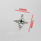 3Pcs Sun Flame Cross Charms Enamel Alloy Pendants DIY Jewelry Findings