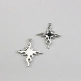 3Pcs Sun Flame Cross Charms Enamel Alloy Pendants DIY Jewelry Findings