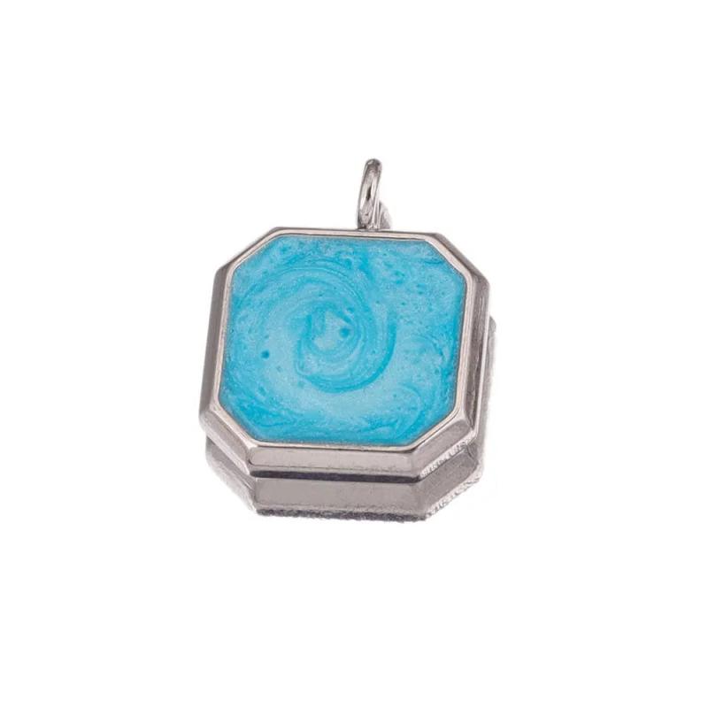 5pcs Stainless Steel Enamel Square Boho Charms DIY Jewelry Making Supplies