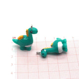 10pcs 3D Dinosaur Resin Charms Funny Animal Pendants