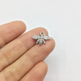 20pcs 15*10mm Bee Charms Pendant Gold/Silver Plated DIY Jewelry