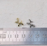 20pcs Mini Dog Charms Pendant DIY Jewelry 2 Colors