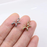 20pcs Mini Dog Charms Pendant DIY Jewelry 2 Colors