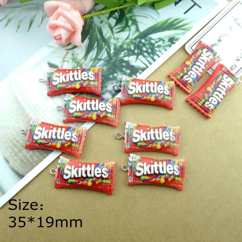 Candy Snacks Charms Bracelets Earring DIY Jewelry Making Bulk