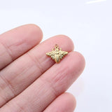 5pcs Stainless Steel High Bee Charms Pendant DIY Women Accessory