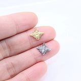 5pcs Stainless Steel High Bee Charms Pendant DIY Women Accessory