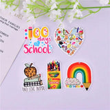10pcs Rainbow Pen Arcylic Charms for Earring DIY Jewelry Making