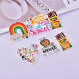 10pcs Rainbow Pen Arcylic Charms for Earring DIY Jewelry Making