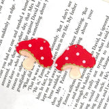 10pcs/pack Acrylic Mushroom Earring Charms Flatback Pendants Keychain