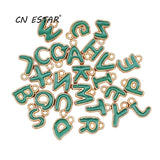 26pcs 8mm Letter Charms Enamel Charms For DIY Bracelet Necklace