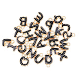 26pcs 8mm Letter Charms Enamel Charms For DIY Bracelet Necklace