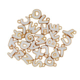 26pcs 8mm Letter Charms Enamel Charms For DIY Bracelet Necklace