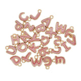 26pcs 8mm Letter Charms Enamel Charms For DIY Bracelet Necklace