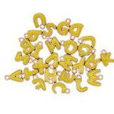 26pcs 8mm Letter Charms Enamel Charms For DIY Bracelet Necklace