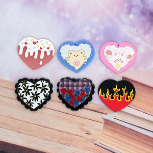 10pcs Acrylic Pendant for Earring Keychain DIY Jewelry