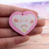 10pcs Acrylic Pendant for Earring Keychain DIY Jewelry
