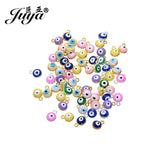 50pcs 8mm Evil Eyes Charms for DIY Jewelry Making