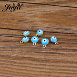 50pcs 8mm Evil Eyes Charms for DIY Jewelry Making