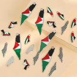 16PCS Mixed Style Map Enamel Charms Pendant DIY Jewelry Accessories