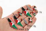 16PCS Mixed Style Map Enamel Charms Pendant DIY Jewelry Accessories