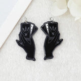 10 Pcs Tarot Cards Divination Charms Acrylic Punk Gothic Jewelry Findings