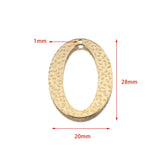 10Pcs Raw Brass Hammered Charms Resin Frame Bezel Mold DIY Jewelry Making