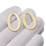 10Pcs Raw Brass Hammered Charms Resin Frame Bezel Mold DIY Jewelry Making