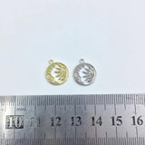 20pcs 12mm Sun with Moon Zinc Alloy Jewelry DIY 2 Colors