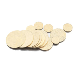 Brass Textured Round Stamping Tags for DIY Jewelry Making