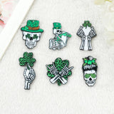 12Pcs Halloween Skeleton Charms Acrylic Goth Skull Jewelry Findings