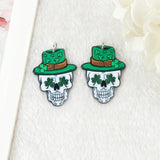 12Pcs Halloween Skeleton Charms Acrylic Goth Skull Jewelry Findings